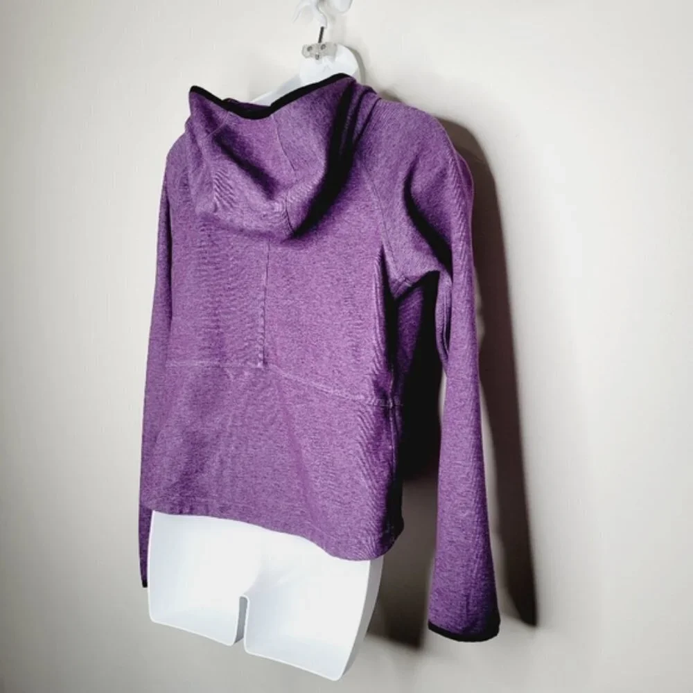 Layers 8 Heathered Purple Zip Up Hoodie - Picture 5 of 8